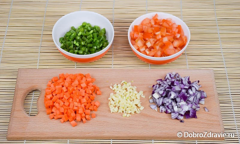 Нут с рисом - вегетарианский рецепт приготовления с фото