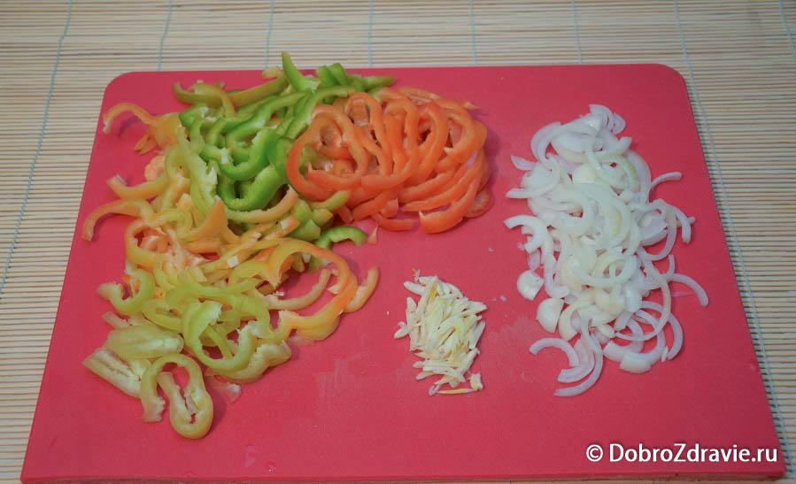 Жареный нут с овощами - рецепт приготовления с фото