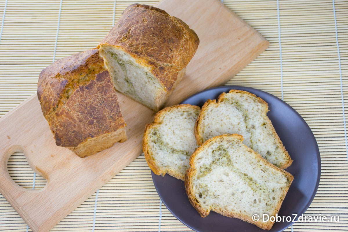 Пшеничный хлеб с оливковым маслом и травами на ржаной закваске - пошаговый рецепт приготовления с фото