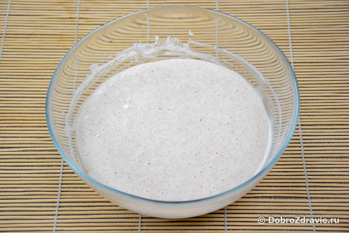 Пшеничный белый хлеб на ржаной закваске в домашних условиях - пошаговый рецепт приготовления с фото