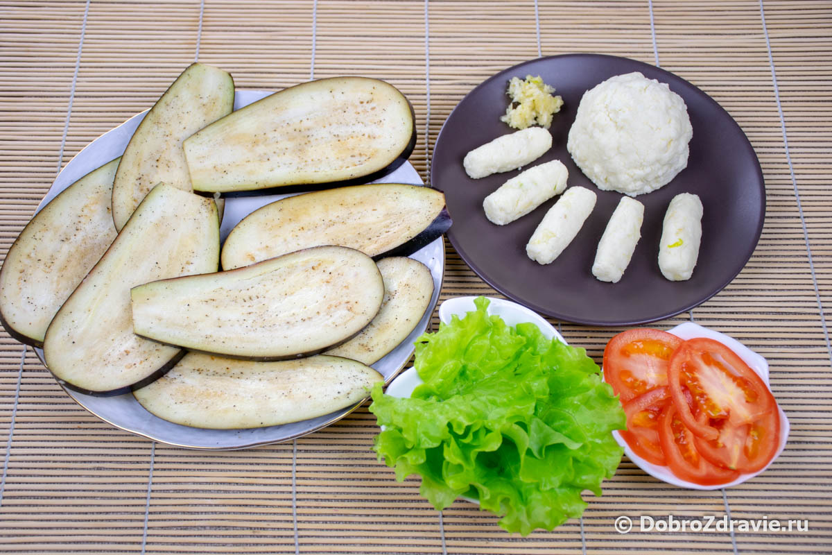 Рулетики из баклажанов с сыром и чесноком – вегетарианский пошаговый рецепт приготовления с фото