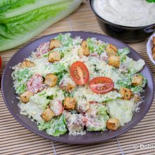 Салат «Цезарь» — вегетарианский рецепт